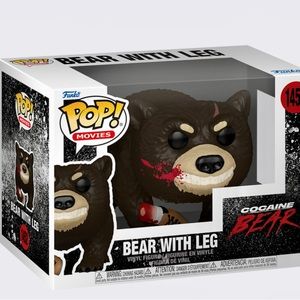 FUNKO POP COCAINE BEAR WITH LEG  collectible
